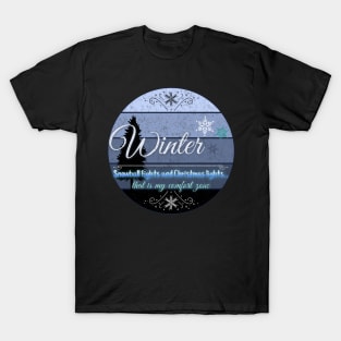 Winter Sunset Design T-Shirt